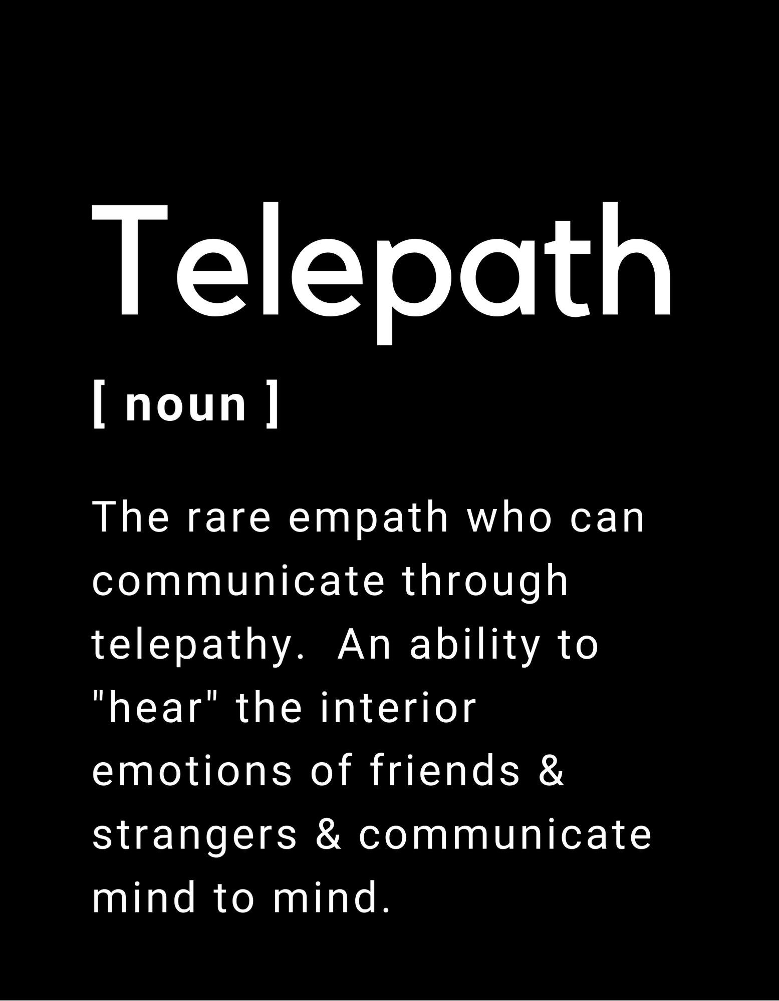 What is a Telepath?